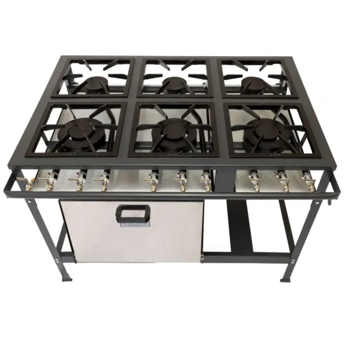 Fogão Industrial Econômica Baixa Pressão 6 Bocas 3 QS 3QD