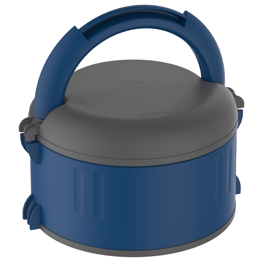 Termoprato Simples 1,5L Marmita Térmica - Azul