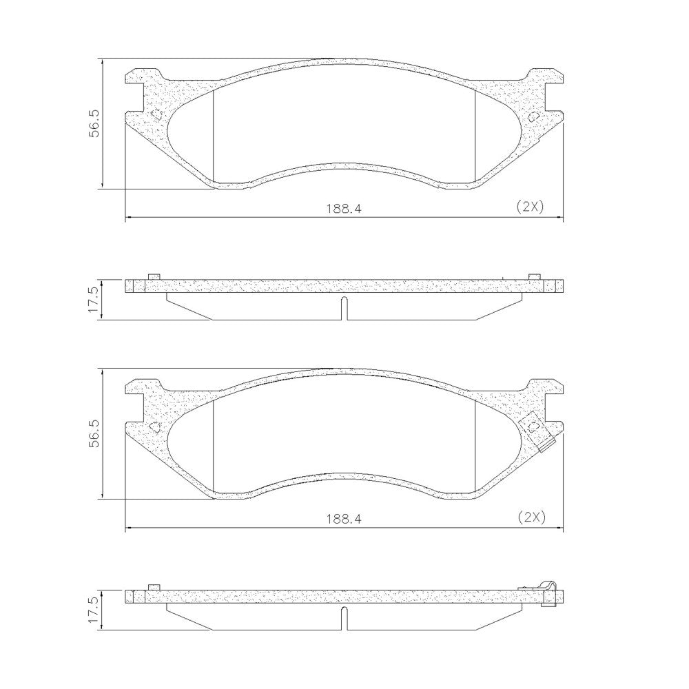 Pastilha de Freio Fras-le PD/565 PD/1989 Ford F-250/F-150