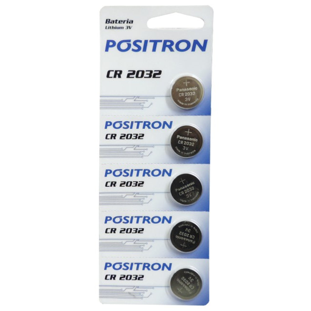 Bateria Cr2032 P/alarme Blister com 5 Positron 012322000 Universal Motos/Caminhões/Automovéis e Utilitários Leves
