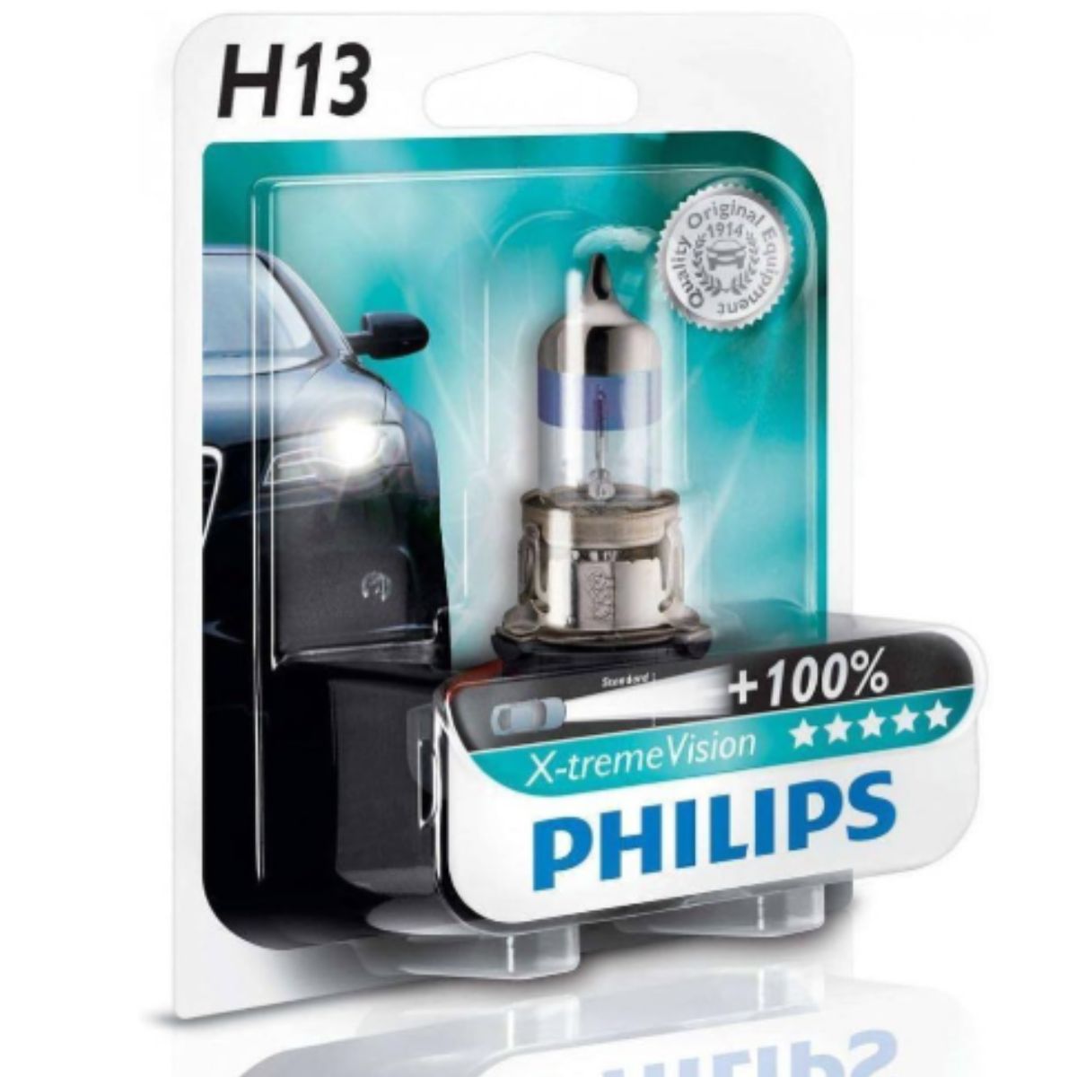 Lâmpada Farol H13 12V 60/55W - Philips 9008XVB1
