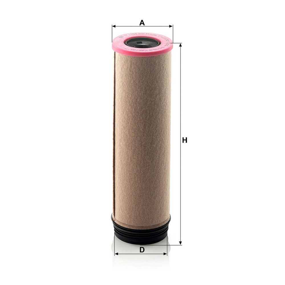 Elemento Filtrante Seg Ar Mann-filter CF 1650 Mercedes Actros/E-CLASS, Scania K310 B/K420 B/K270/K270 B/K340 B/K230 B, Toyota Tundra, Iveco Iveco Bus