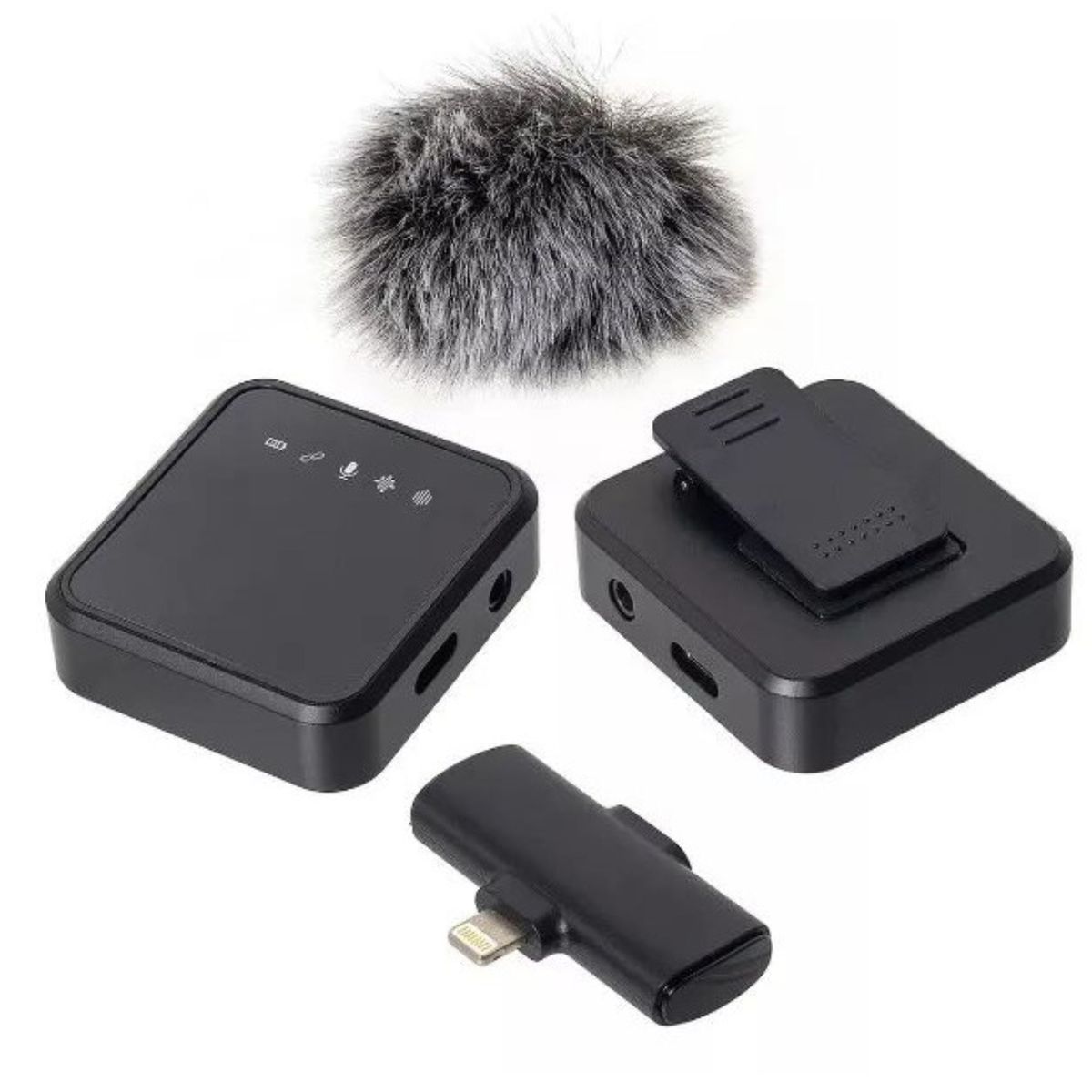 Microfone Lapela Sem Fio MCF-18 para iPhone Lightning