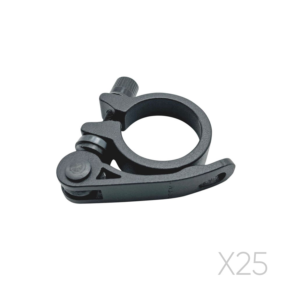 Abraçadeira do quadro c/bloc alumínio 31.8mm (pacote com 25 unidades)