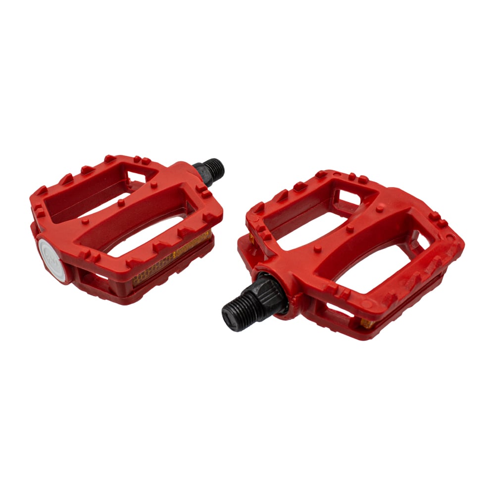 Pedal 1/2 infantil plataforma nylon vermelho claro com esfera
