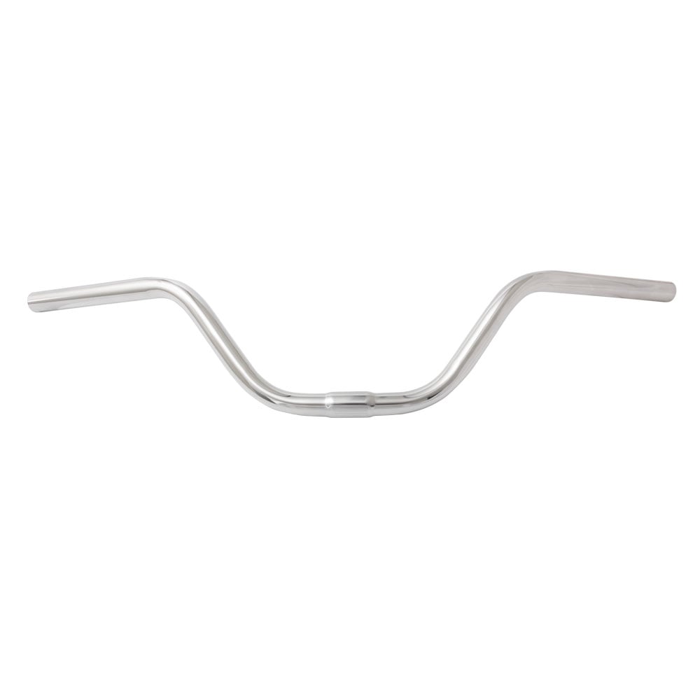 Guidão estilo poti polido em aço 680x125mm