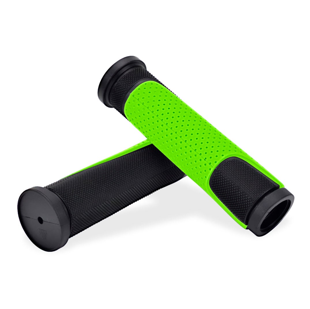 Manopla 125mm borracha tpr preto/verde (pacote com 10 pares )