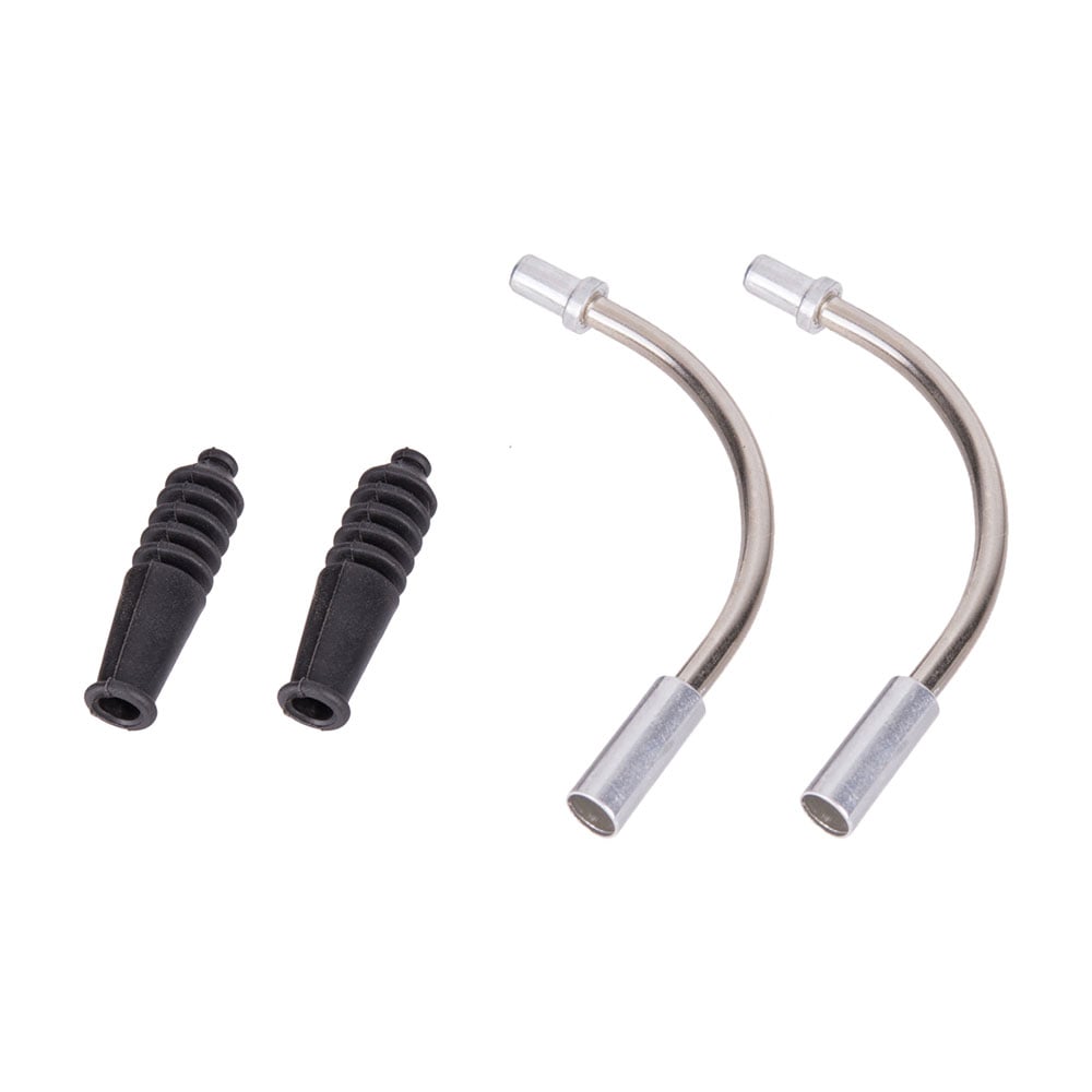 Tubos guias com borrachinha + parafusos (pacote com 20 pares)