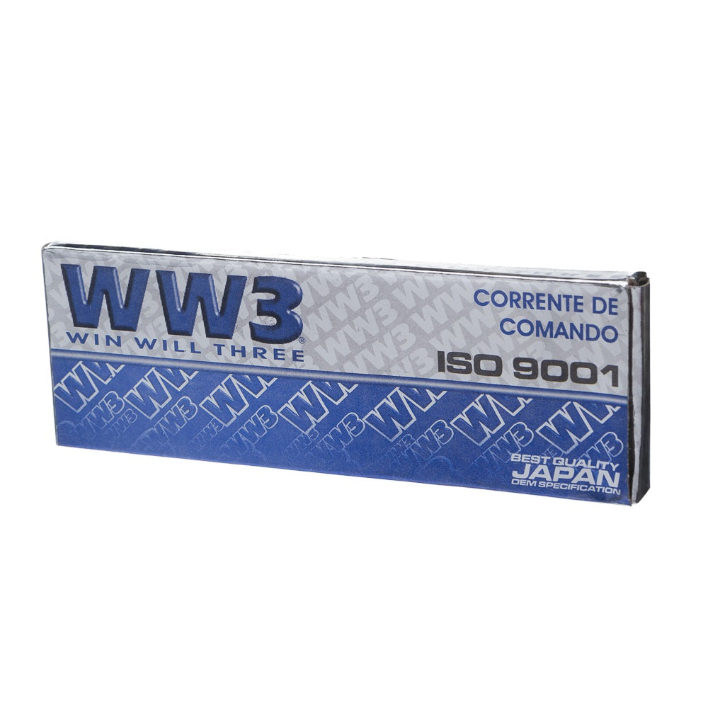 Corrente Comando WW3 98 Elos Turuna 125 - ML 125 - XLS 125 - Katana - Intruder 125 (OHC - 25H) – foto 2