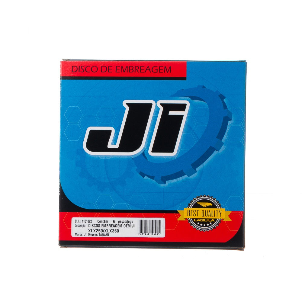 Discos Embreagem OEM JI (6 Peças) XLX 250 - XLX 350 - NX 350 – Jogo – foto 2