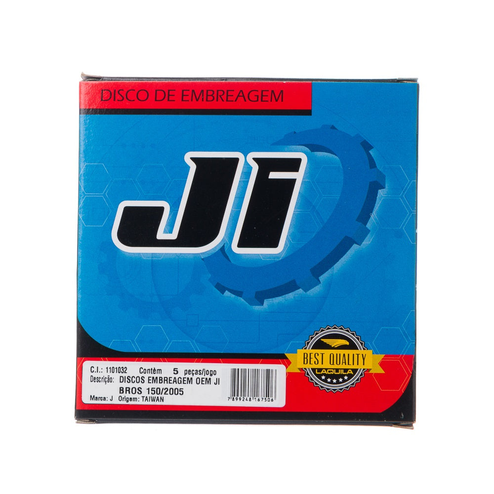 Discos Embreagem OEM JI (5 Peças) Bros 150 OHC 03 a 05 – Jogo – foto 2