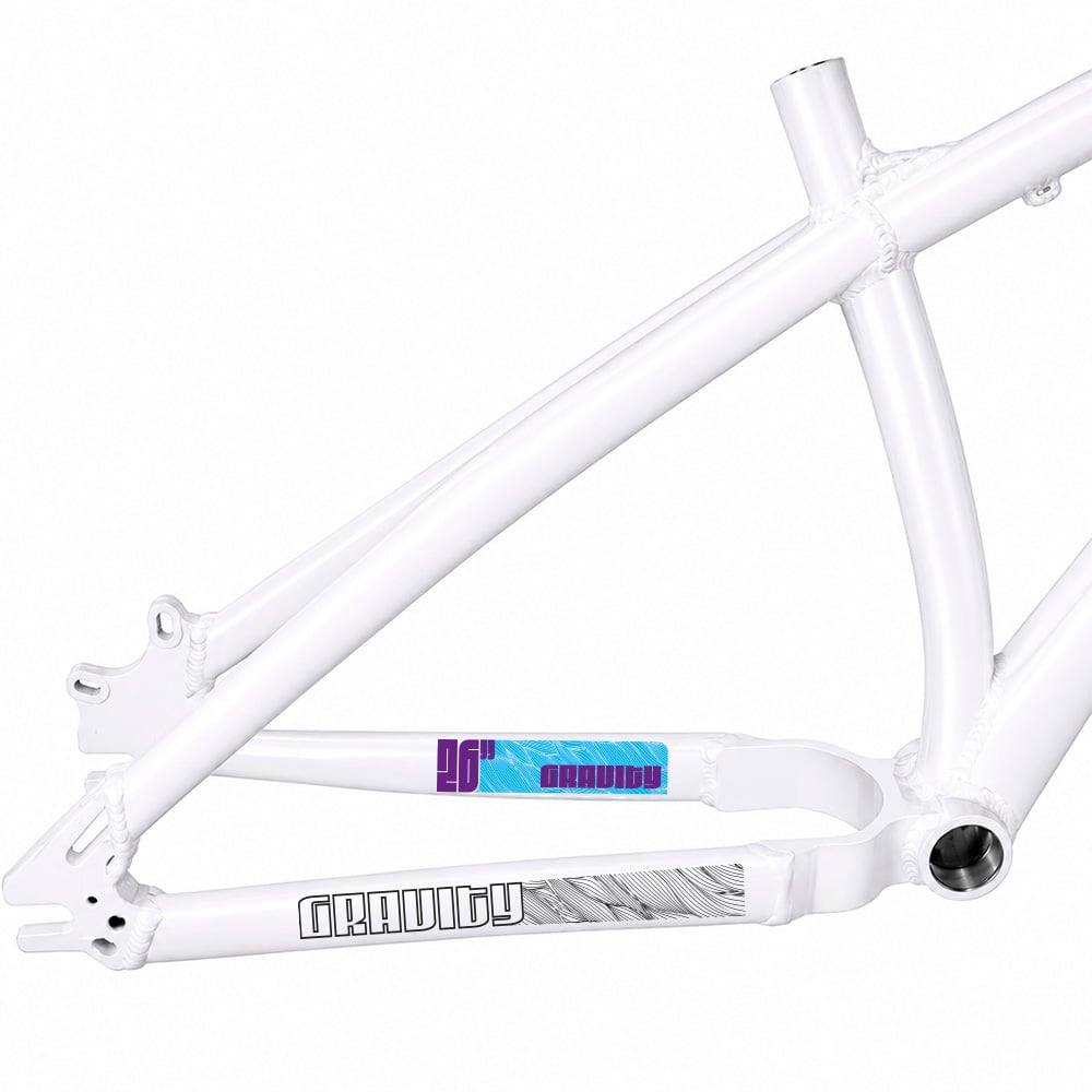 Quadro 26 al freeride gravity branco + kit – foto 3