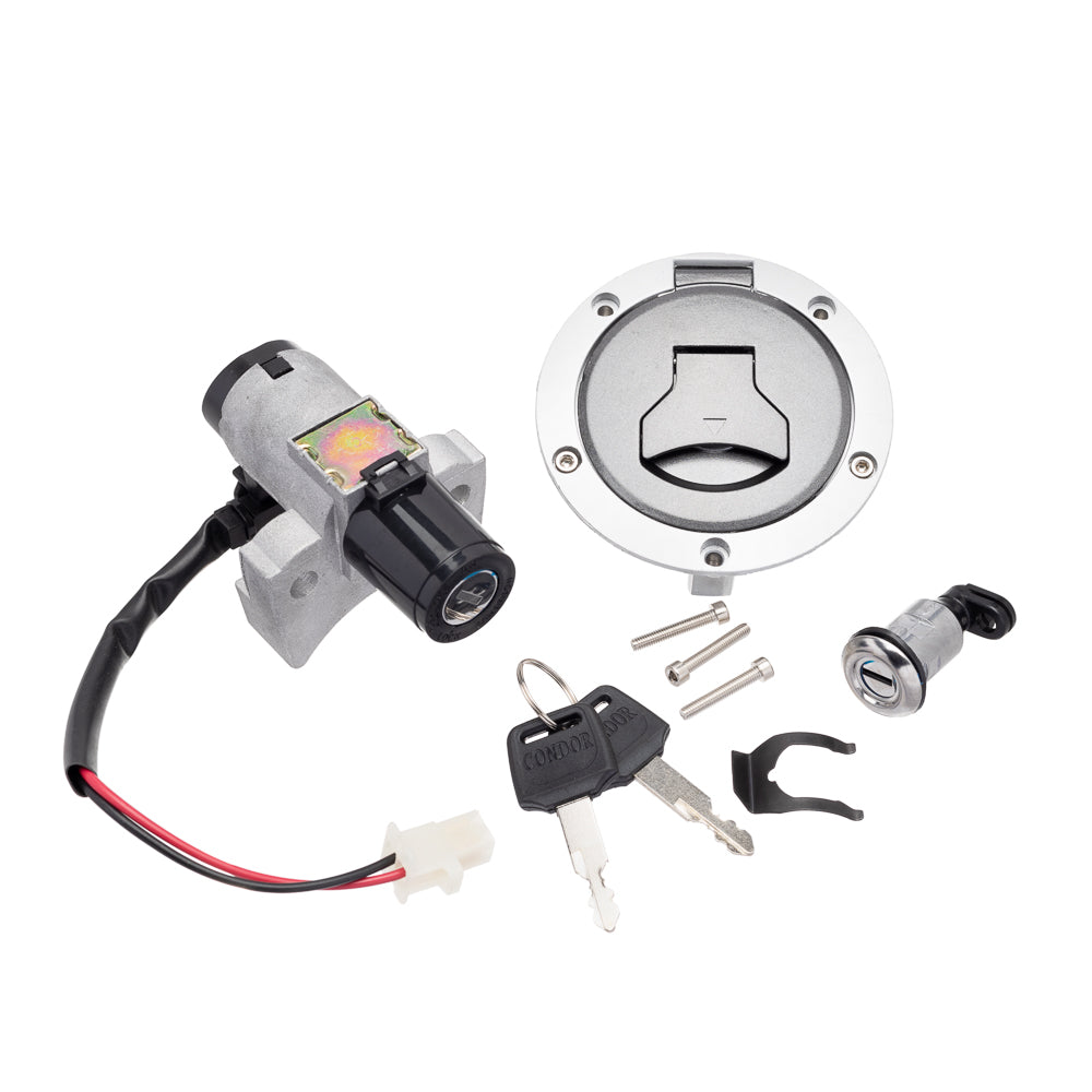 Chave Ignição (Kit Conjunto Travas) Condor CB 250F 16/18 – foto 1