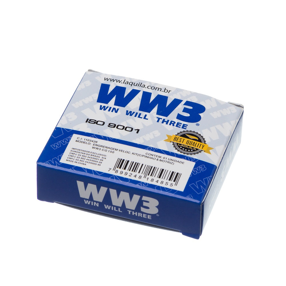 Engrenagem Velocímetro Kit(com Pinhão & Motriz Aço) WW3 CG 150 Ks/Es – foto 2