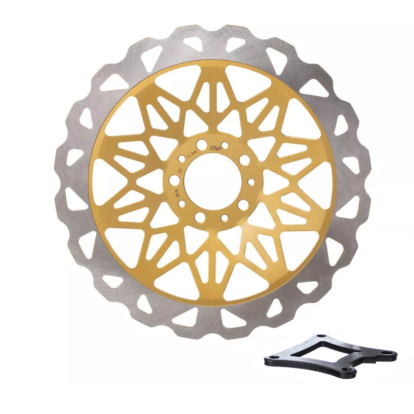Disco Freio Dianteiro GP7 CG 150 09/15 Dourado 320mm Oversiz – foto 1
