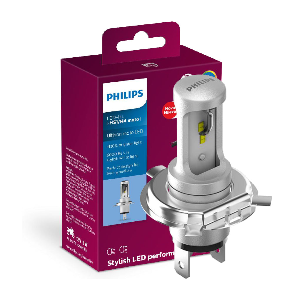 Lâmpada Farol Philips H4 LED Ultinon Moto - 11458UMWX1 – foto 3