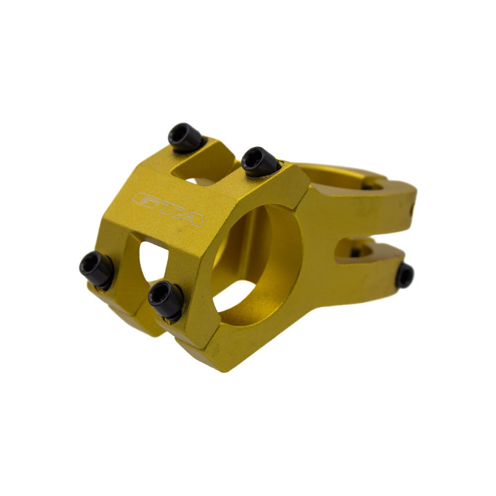 Suporte de guidão em alumínio aheadset 45mm 0° 31.8mm dourado – foto 2
