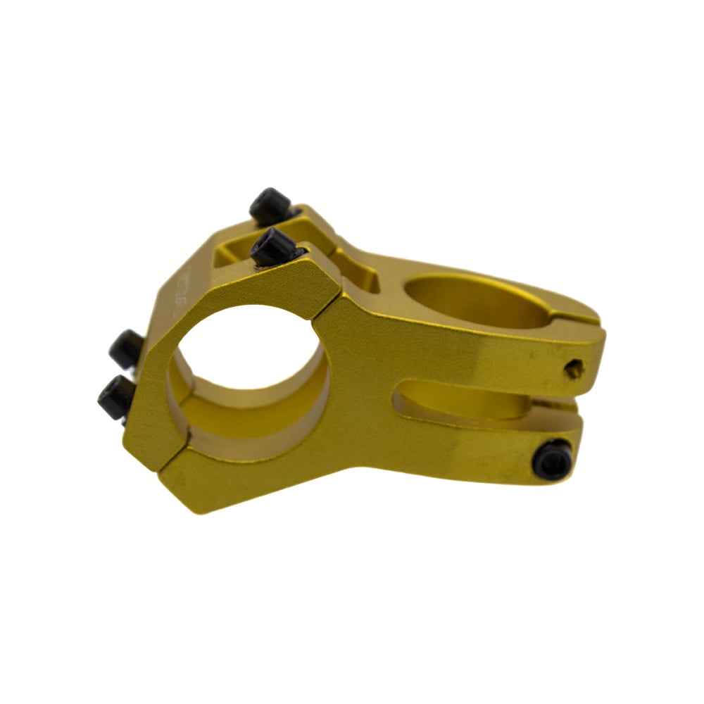 Suporte de guidão em alumínio aheadset 45mm 0° 31.8mm dourado – foto 3