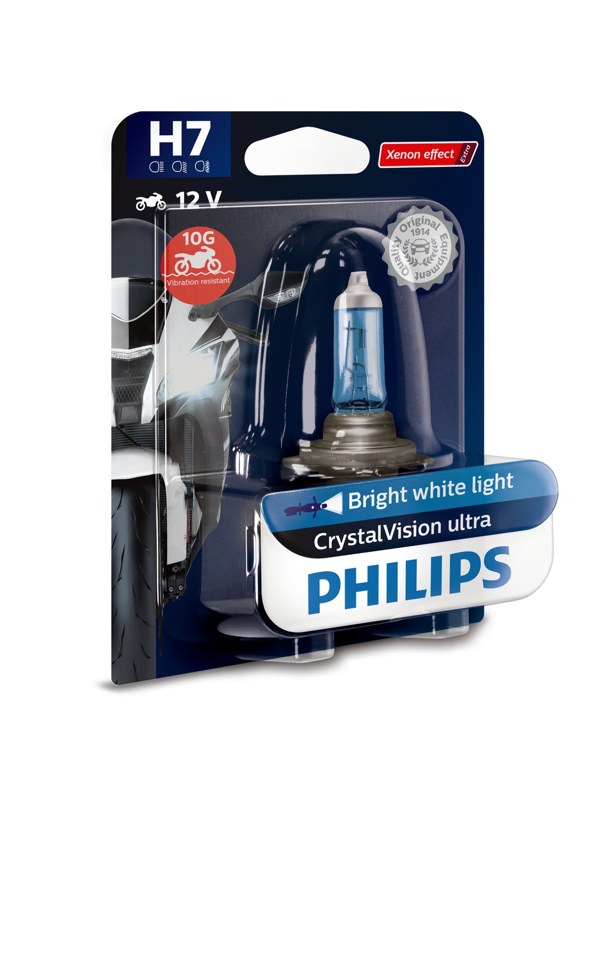 Lâmpada Farol Philips H7 12V 55W Cristalvision Ultra PX26D – foto 3