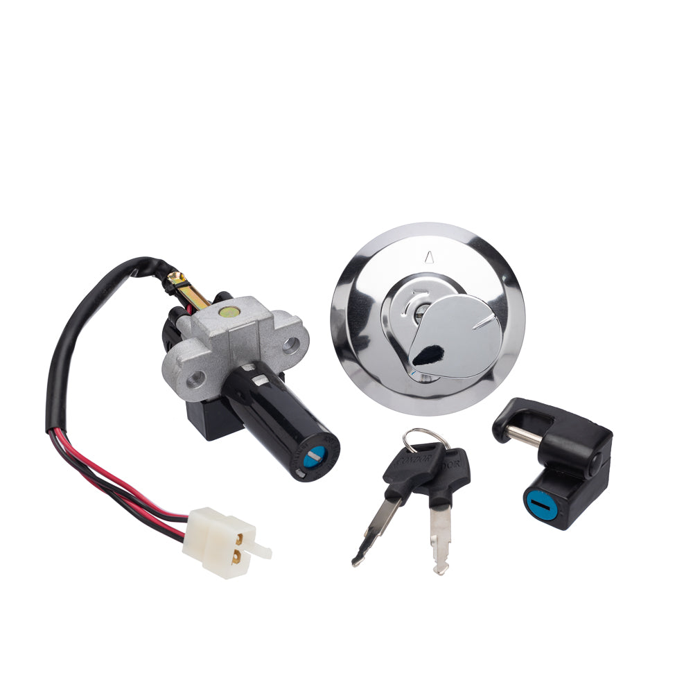 Chave Ignição (Kit Conjunto Travas) Condor Bros 150 09-15 – foto 1