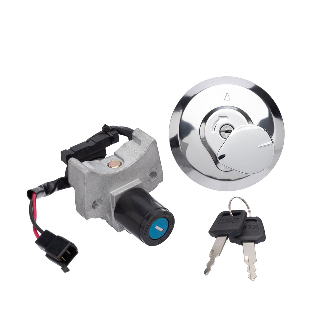 Chave Ignição (Kit Conjunto Travas) Condor CG 125 14/15 – foto 1
