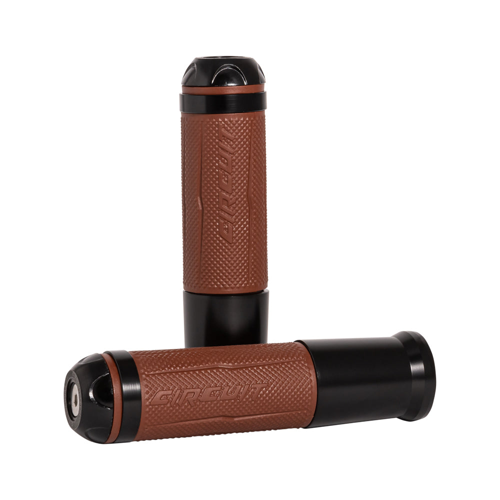 Manopla Circuit Silverstone Marrom/Preto (MA017-341) – Par – foto 1