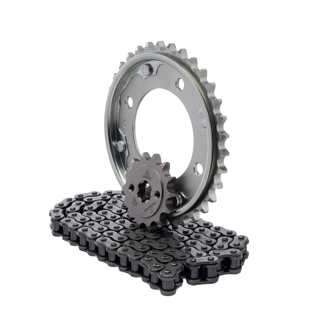 Kit Transmissão Darom Pop 110 I 2025/ (Ajustado para USO Passo 428HX104LX34TX14T)