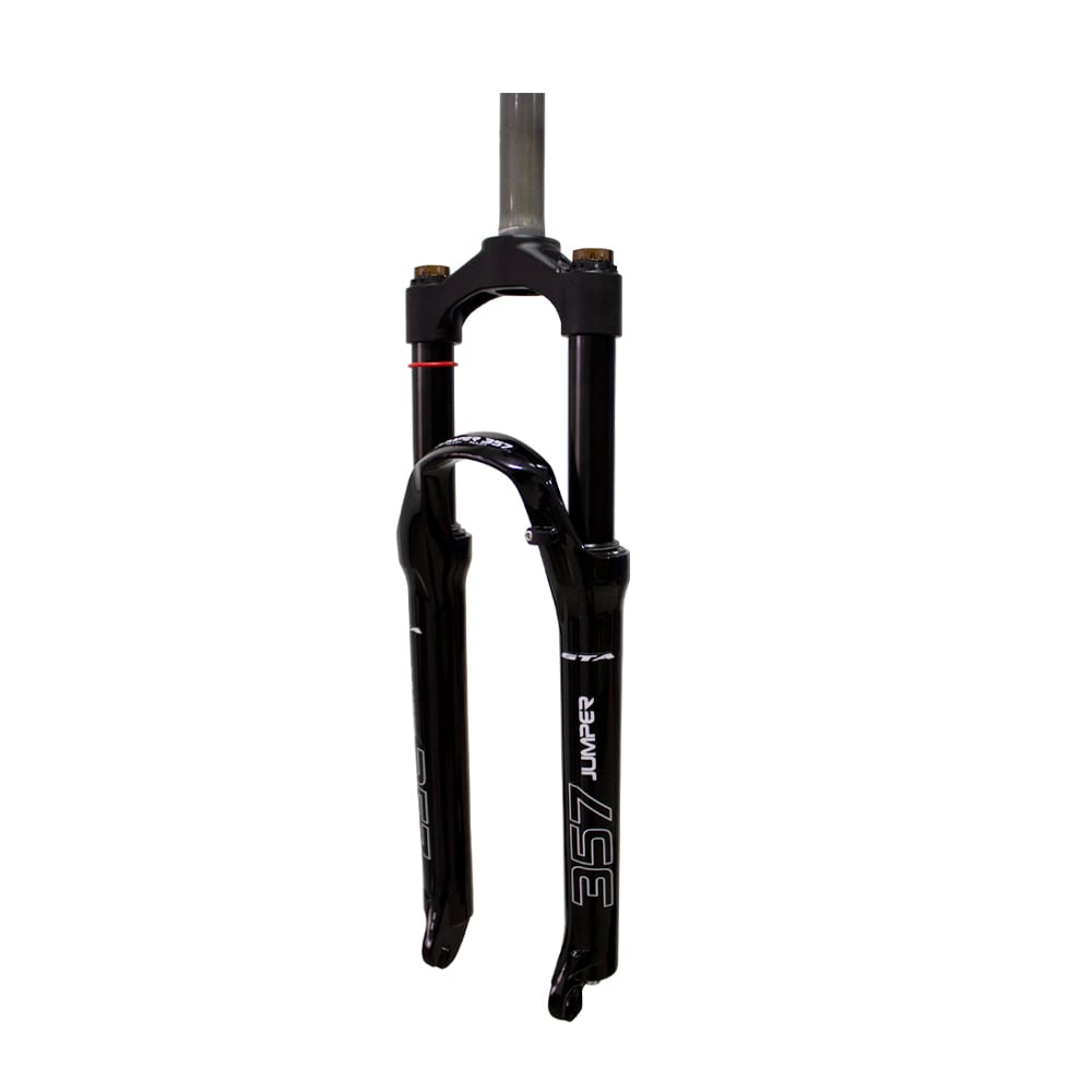 Suspensão 26 alumínio 100mm canela grossa 40mm aheadset 28.6mm com curso de 100mm modelo jumper 357 – foto 2