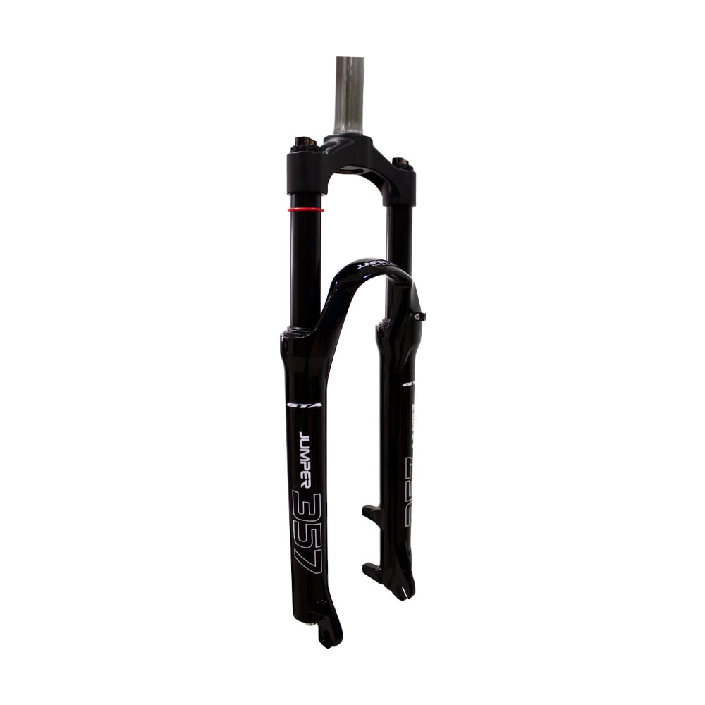 Suspensão 26 alumínio 100mm canela grossa 40mm aheadset 28.6mm com curso de 100mm modelo jumper 357