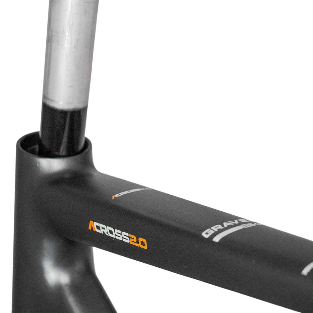 Quadro gravel across 2.0 tamanho 54 grafite + kit – foto 6