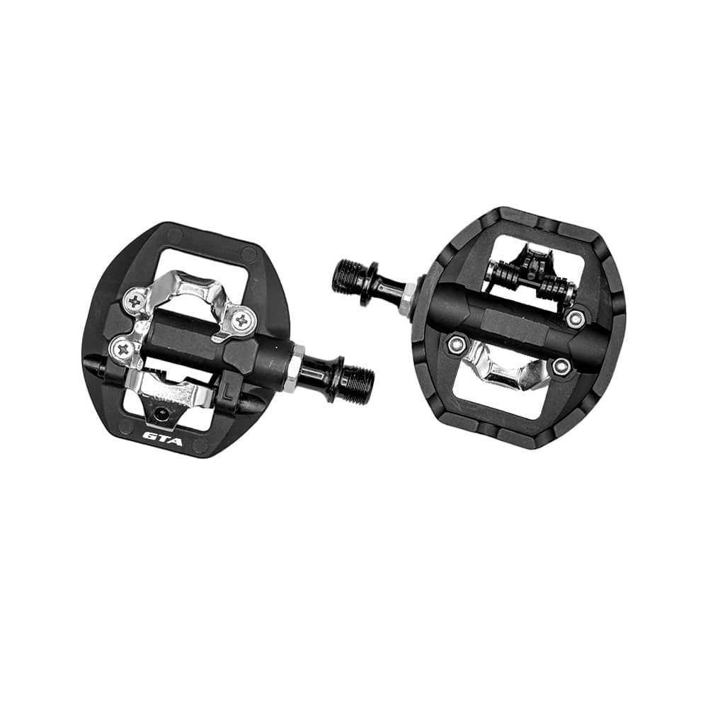 PEDAL CLIP PLATAFORMA rolamentado eixo crmo com tacos padrão spd