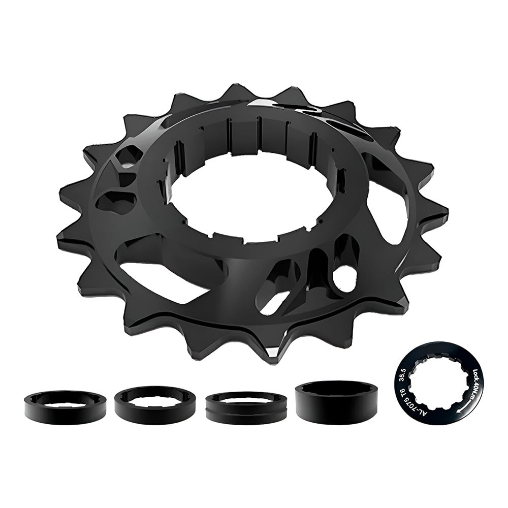 Kit single speed preto 18 dentes padrão hg