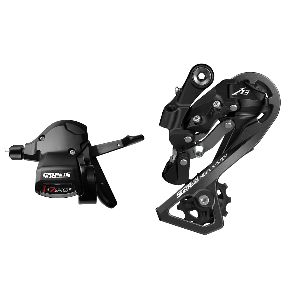 Kit de cambio 7 velocidades com alavanca rapid fire