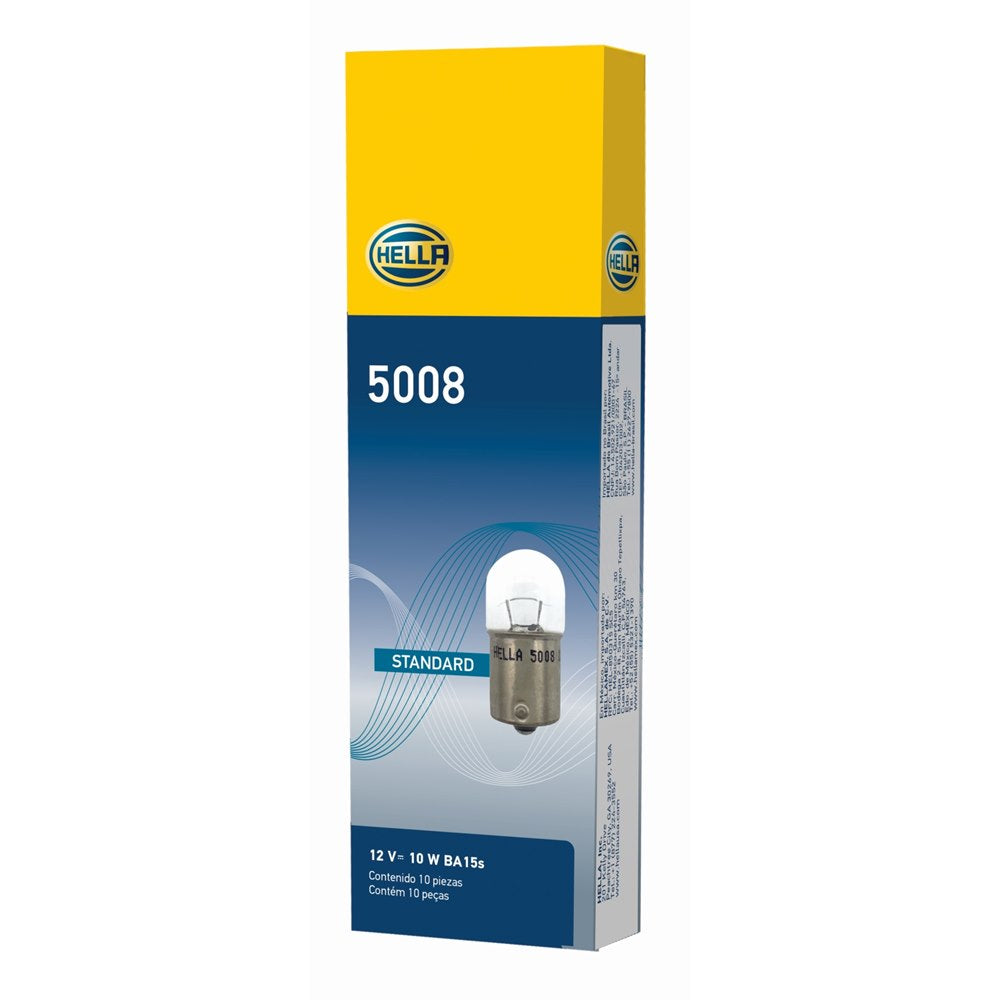 Lâmpada G6 12v 10w Ba15s 67 R10w Hella 5008 Caixa com 10 Universal Caminhões/Motos/Ônibus/Máquinas Agrícolas/Automovéis e Utilitários Leves