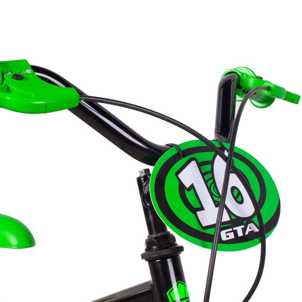 Bicicleta infantil aro 16 gta green lizard preto/verde – foto 3
