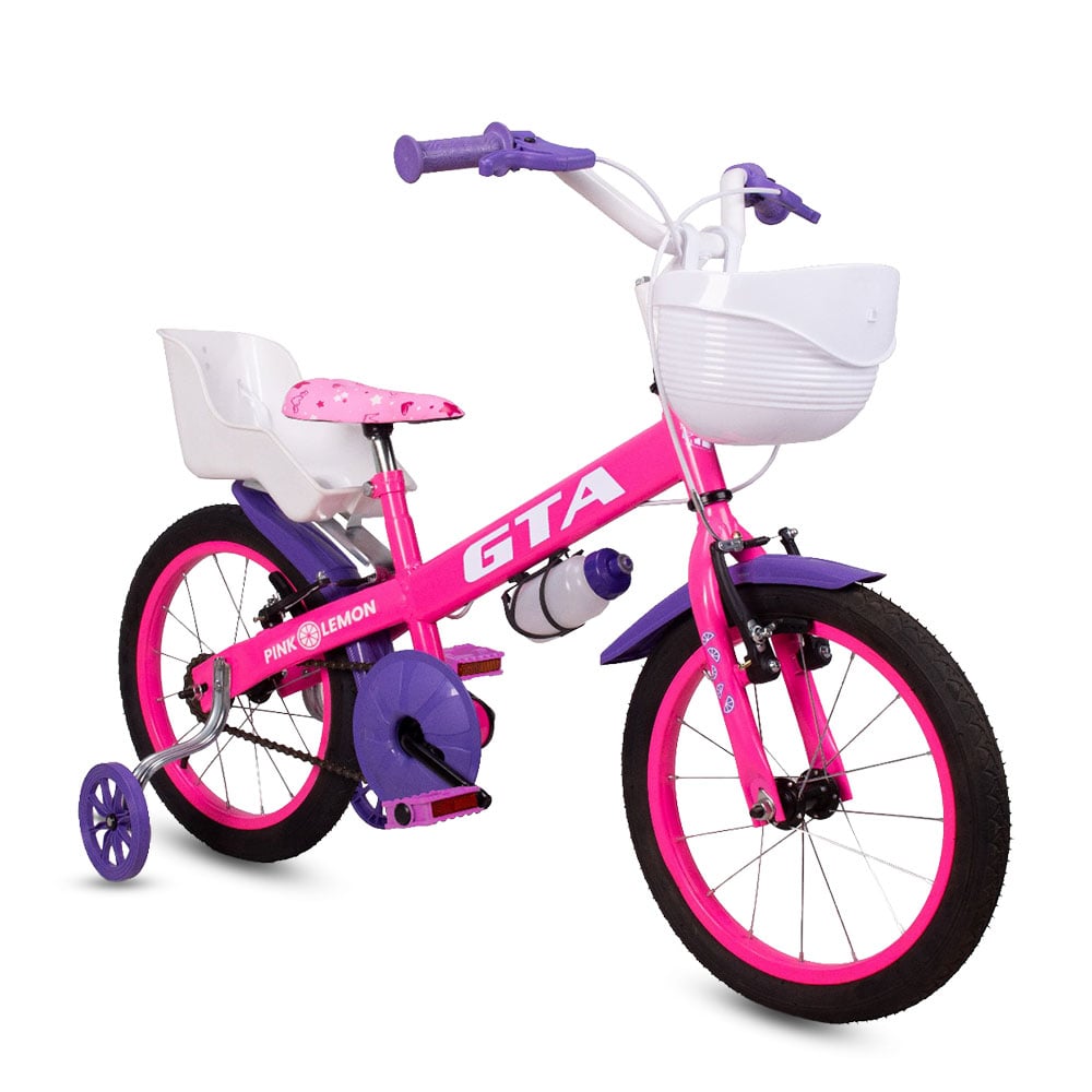 Bicicleta infantil aro 16 gta pink lemon