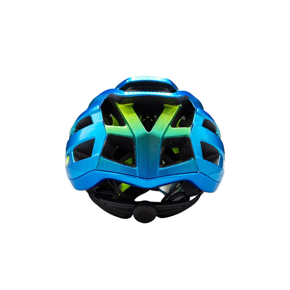 Capacete inmold road z9 55/58 verde/amarelo – foto 3