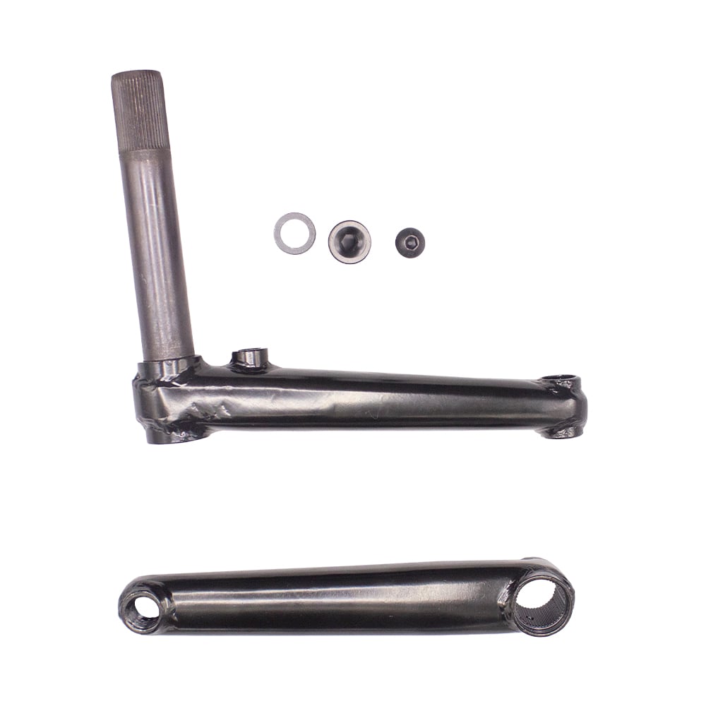 Pedivela bmx 3pcs com braço 170mm rhd/lhd com eixo 48 estrias de 22mm em crmo 4130 – foto 2