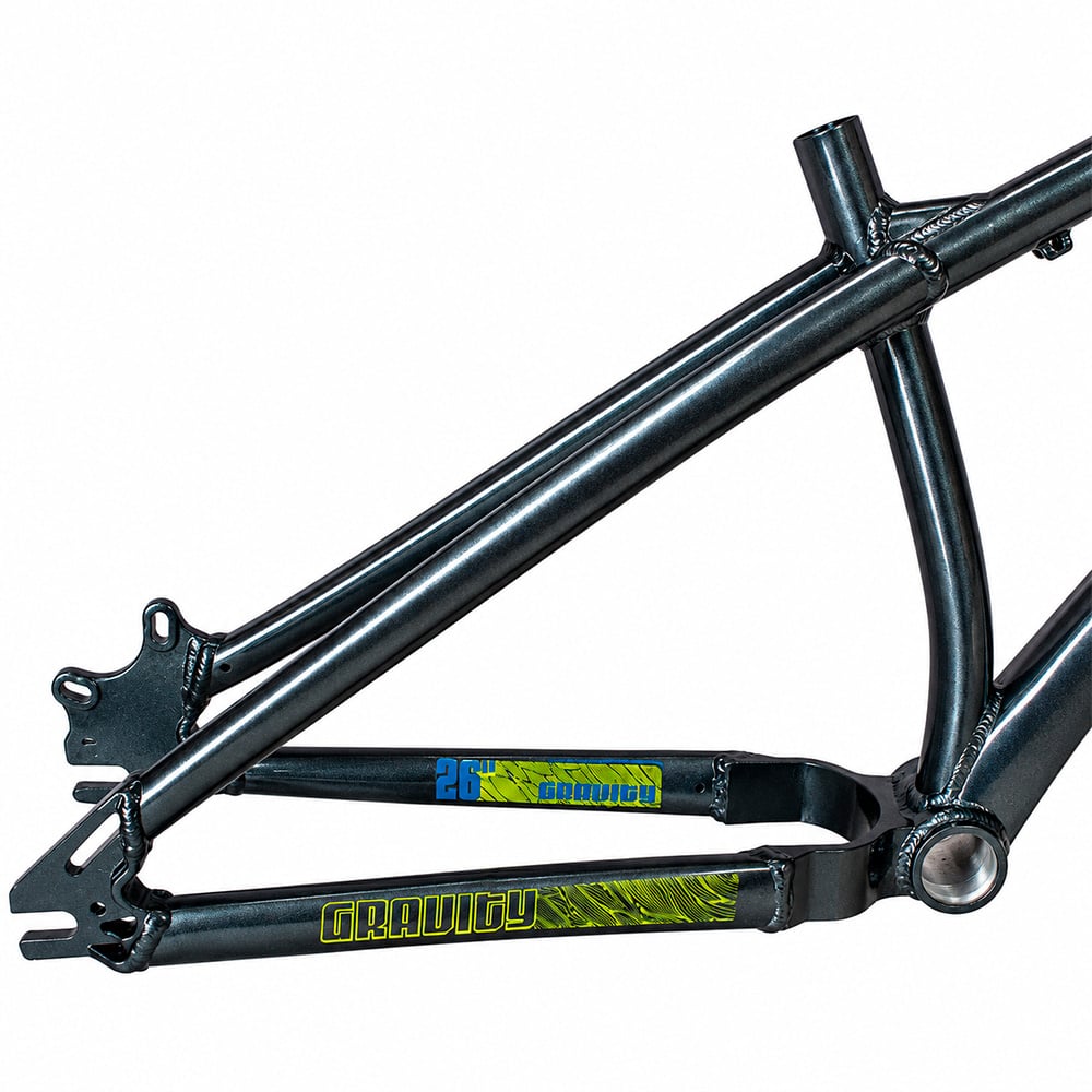Quadro 26 freeride gravity cinza e verde neon + kit – foto 3