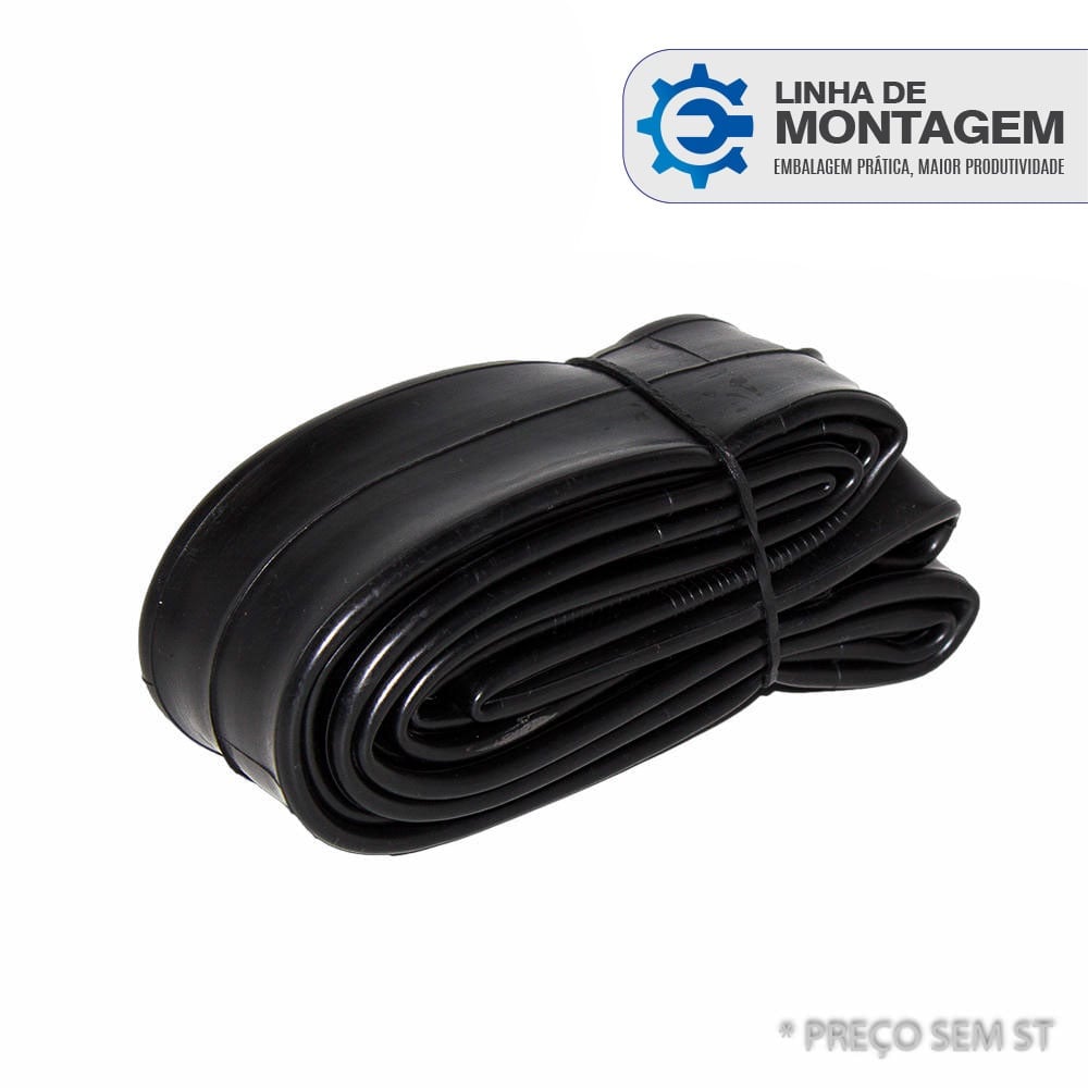 Câmara 16x1.75/2.125 borracha butílica válvula americana 35mm - Embalagem Linha de Montagem