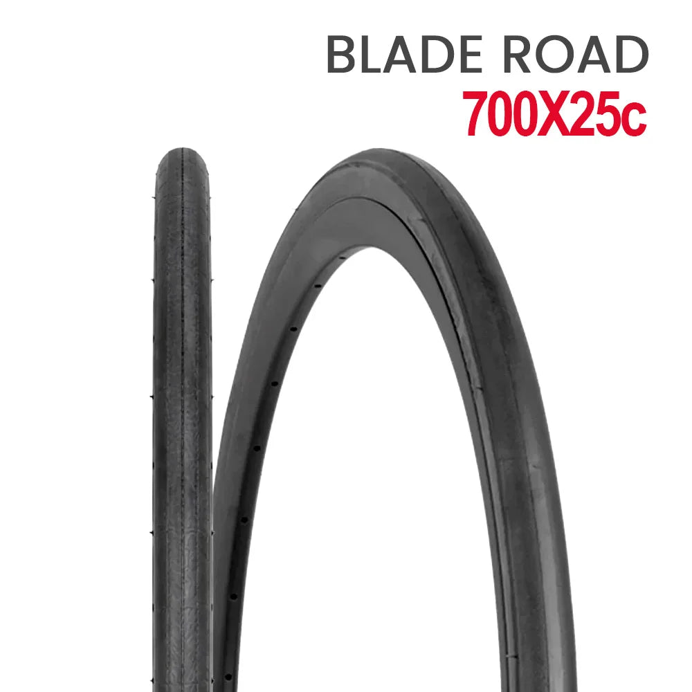 Pneu 700 x 25c 60tpi modelo blade road preto kevlar