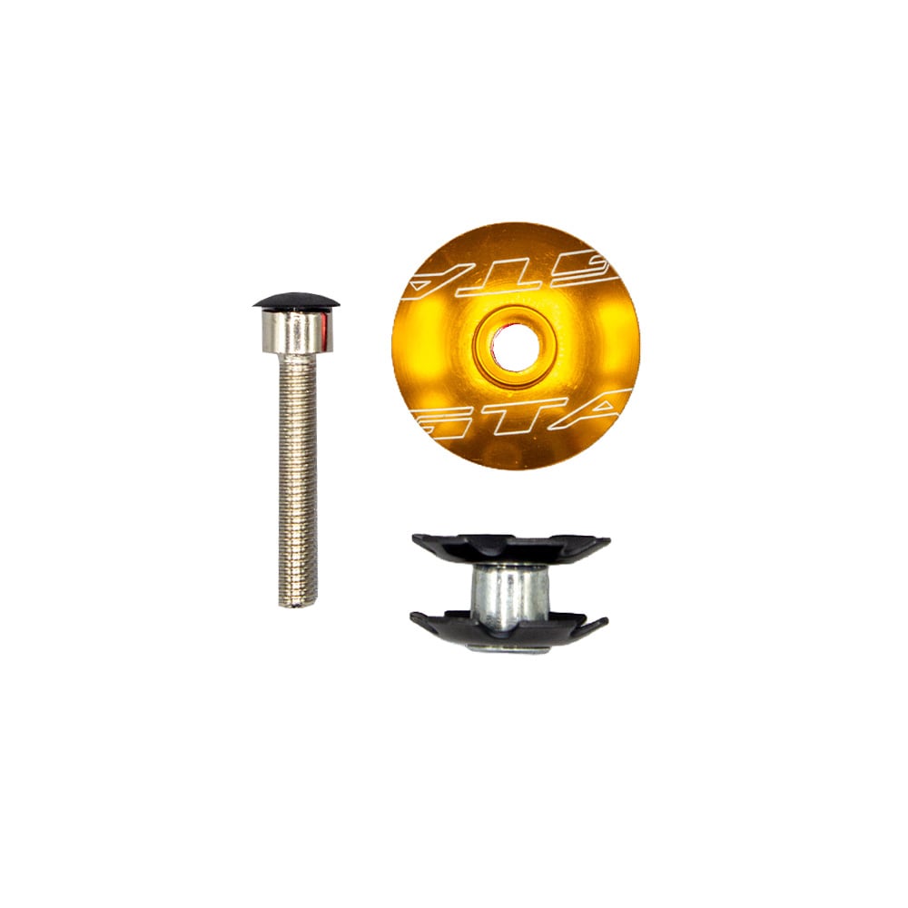 TAMPA JOGO DIREÇÃO AHEADSET DOURADO pacote com 10
