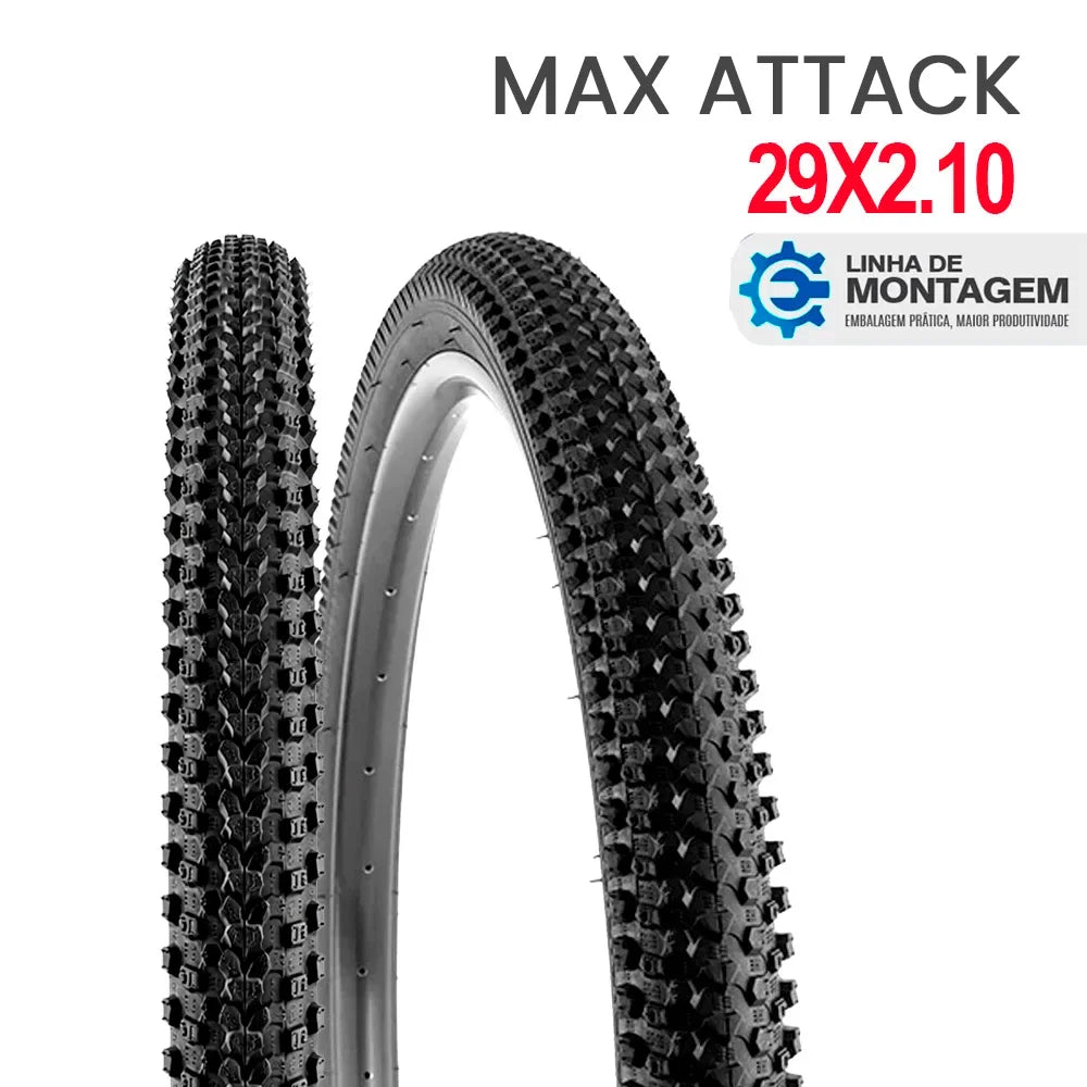 Pneu 29 x 2.10 max attack preto - Embalagem Linha de Montagem