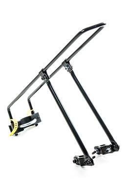 Bagageiro Flex, Articulado, Aço Arame 9,5mm Preto, Abraçadeira para Canote, Hastes Ajustaveis Bike 20~29, Facil Remover / colocar – foto 4