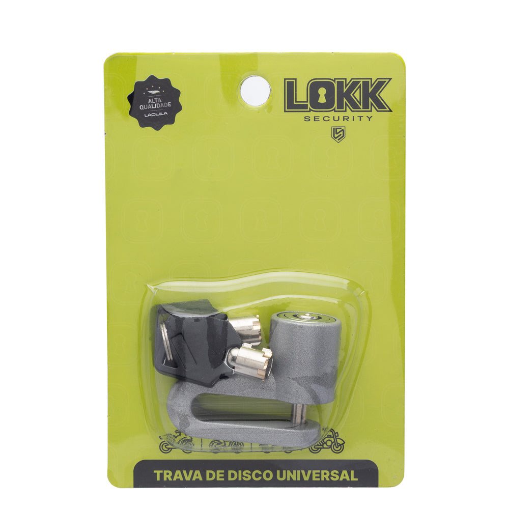 Trava de Disco Lokk Security Anti-Furto – Pino 5mm Prata