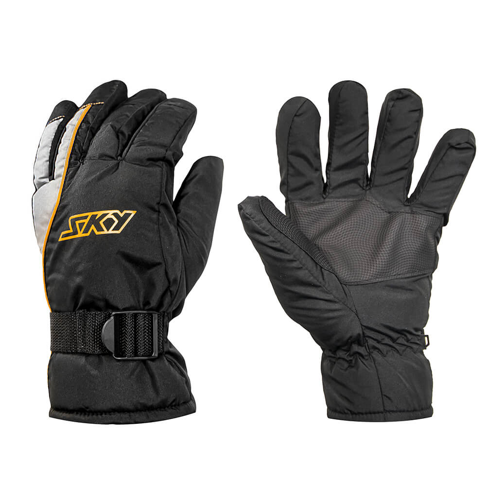 Luva Impermeável Sky Winter Preta com Amarelo Motosky – Par – foto 2