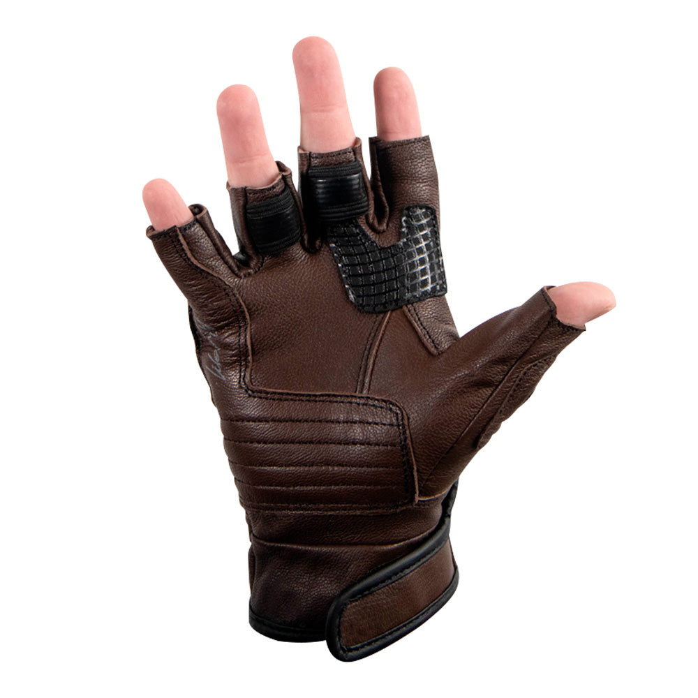 Luvas Texx Liberty Meio Dedo Marrom – Par – foto 2