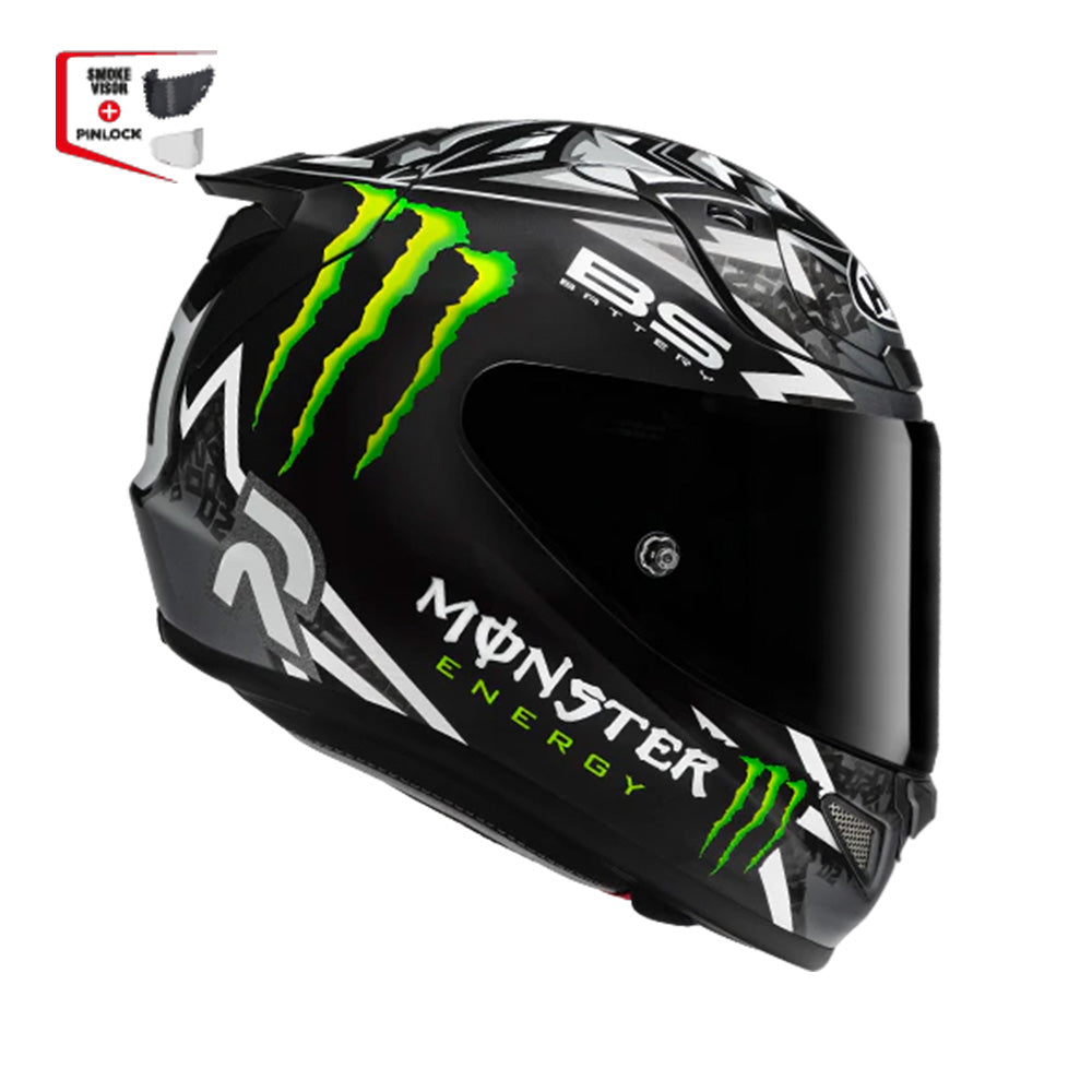 Capacete HJC Rpha 12 Quartararo Monster Preto Branco – foto 5