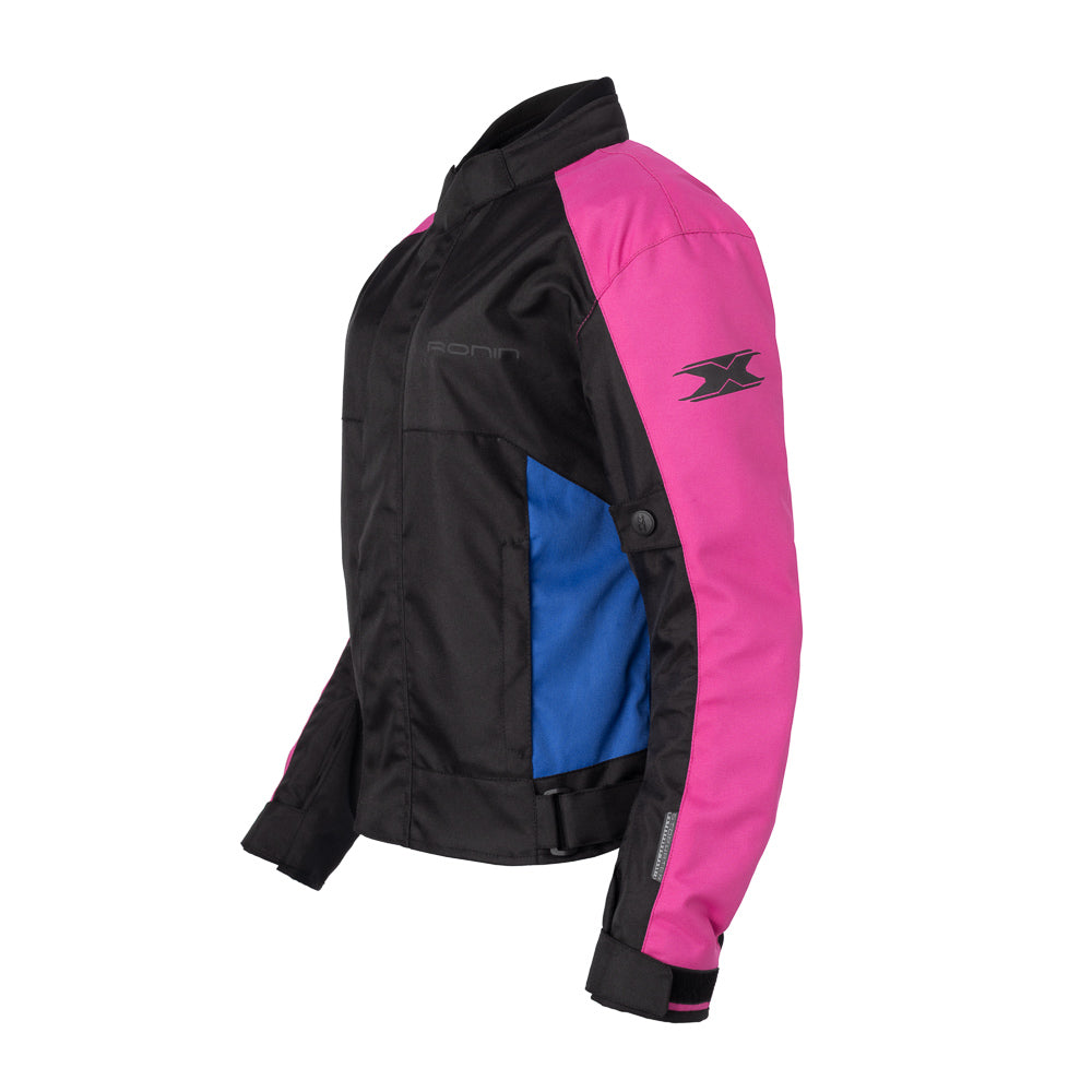 Jaqueta Texx Ronin V2 Lady Feminina Preto Rosa Azul – foto 3