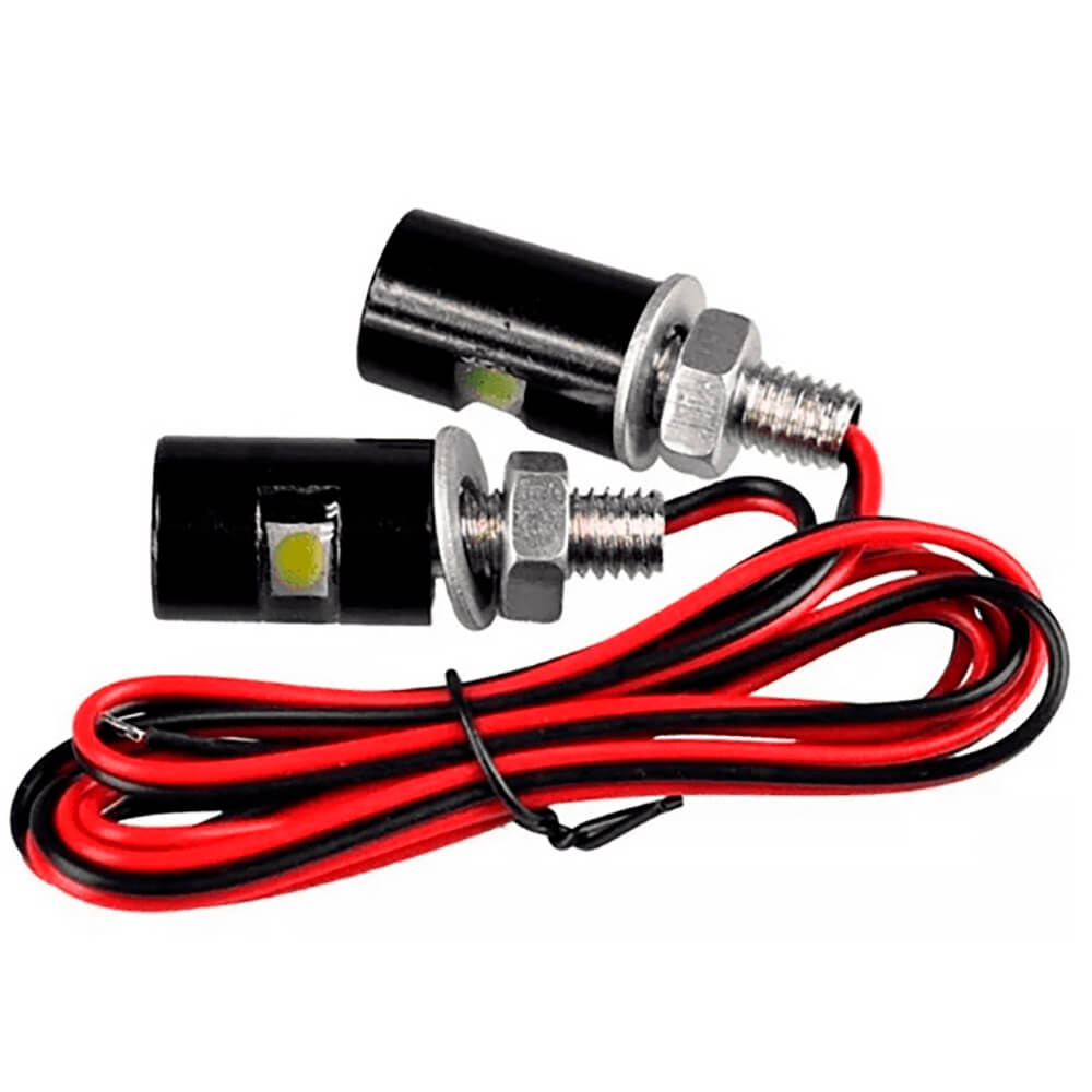 Fixador de Placa com LED Bering Parafuso 6mm (Par) Preto – foto 1